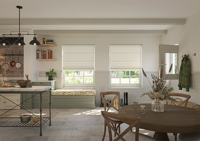 Soft Chevron, Cream - Twist&Fit Roman Blind - Image 8
